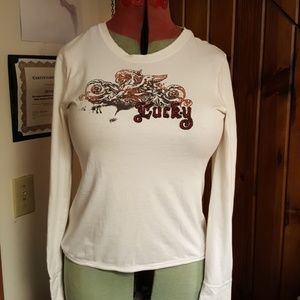 FEMALES  🍀LUCKY BRAND🍀 LONG SLEEVE TEE SHIRT
